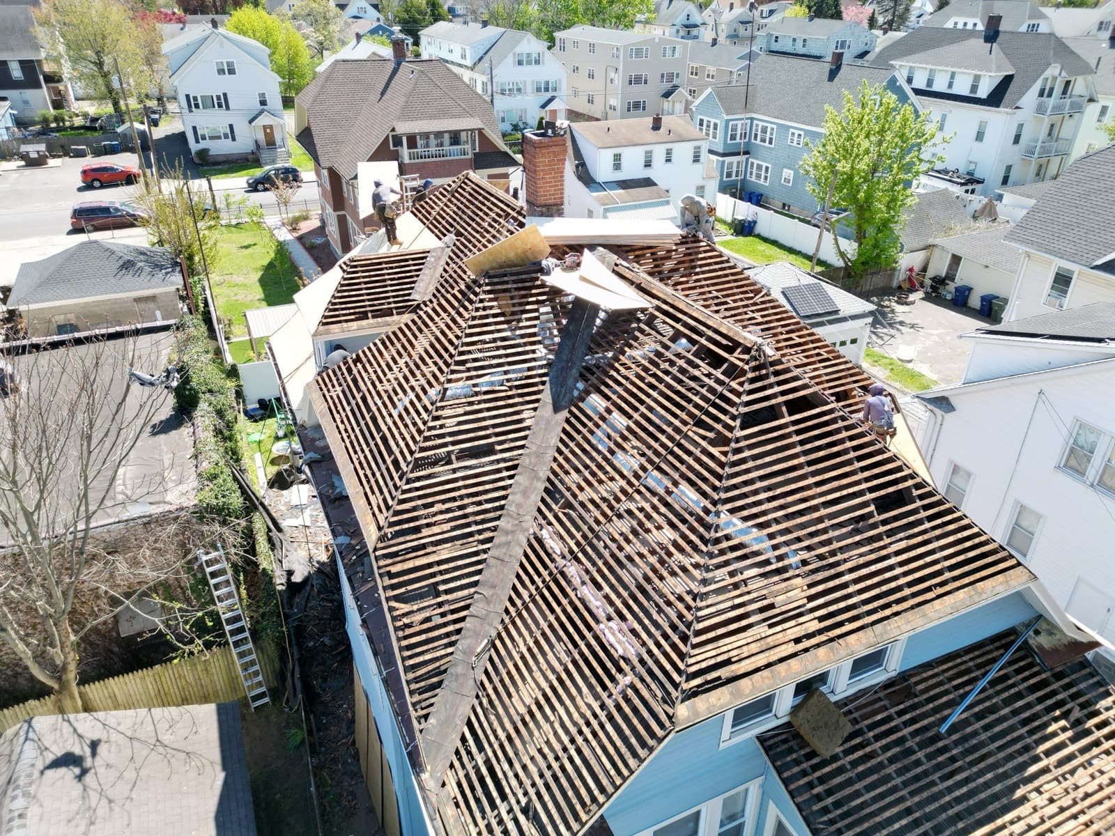 Completed roof replacement by Legend Restoration in Connecticut